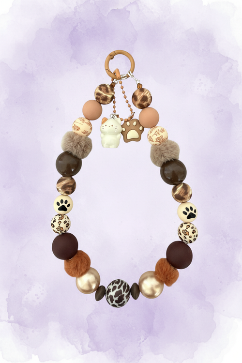 I Fluffing Love Cats — Bruine Luipaard Bag Charm