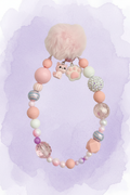 I Fluffing Love Cats — Zachtroze Iriserende Bag Charm